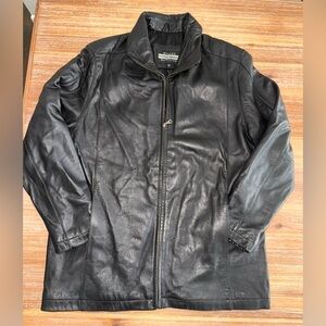 Boston Outfitters Black Leather Jacket Men’s Size L Classic Leather Coat